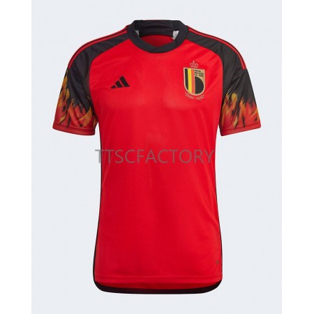 Billiga Fotbollströjor Belgien Hemma tröja WM 2022 Kortärmad